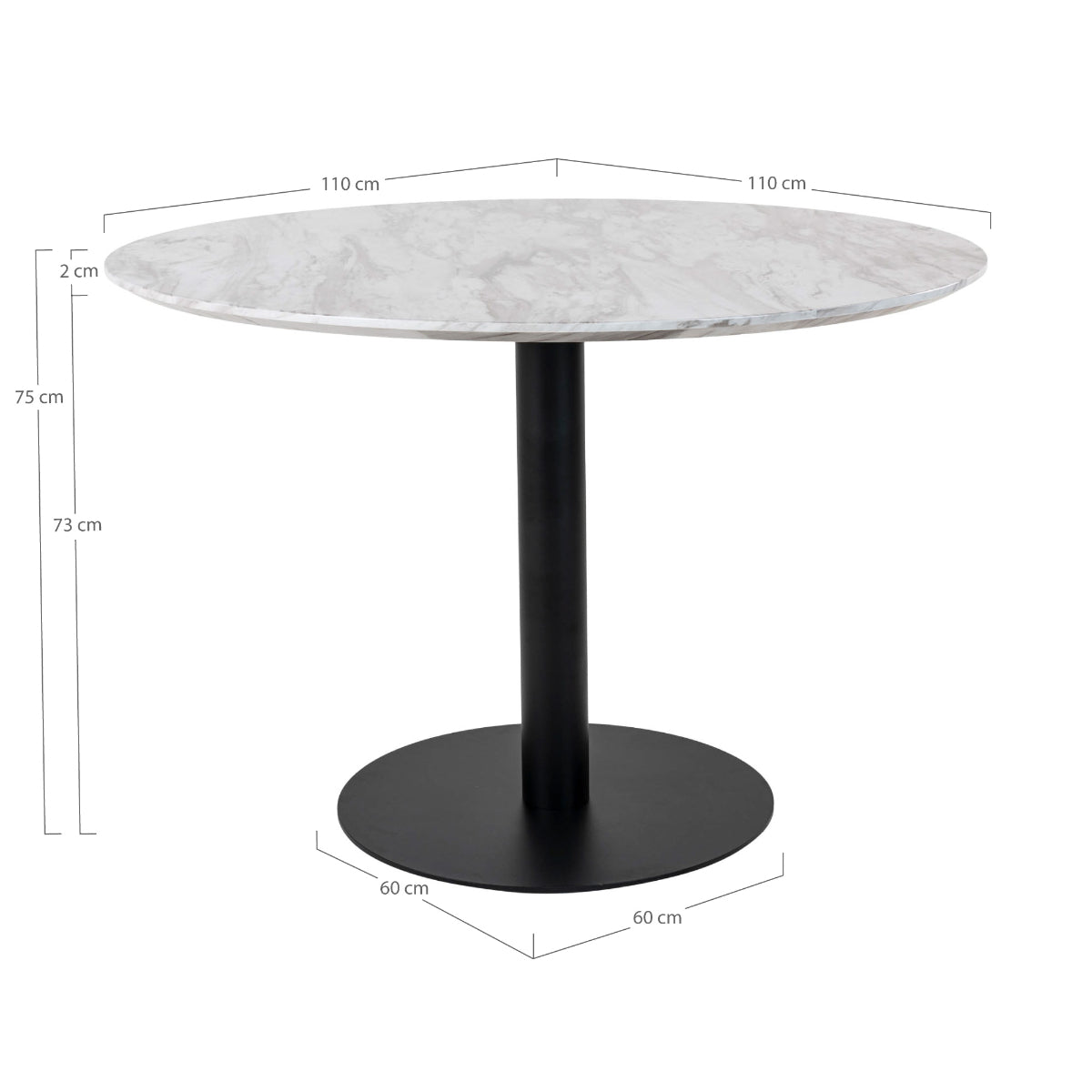Söögilaud Bolzano Ø 110 cm