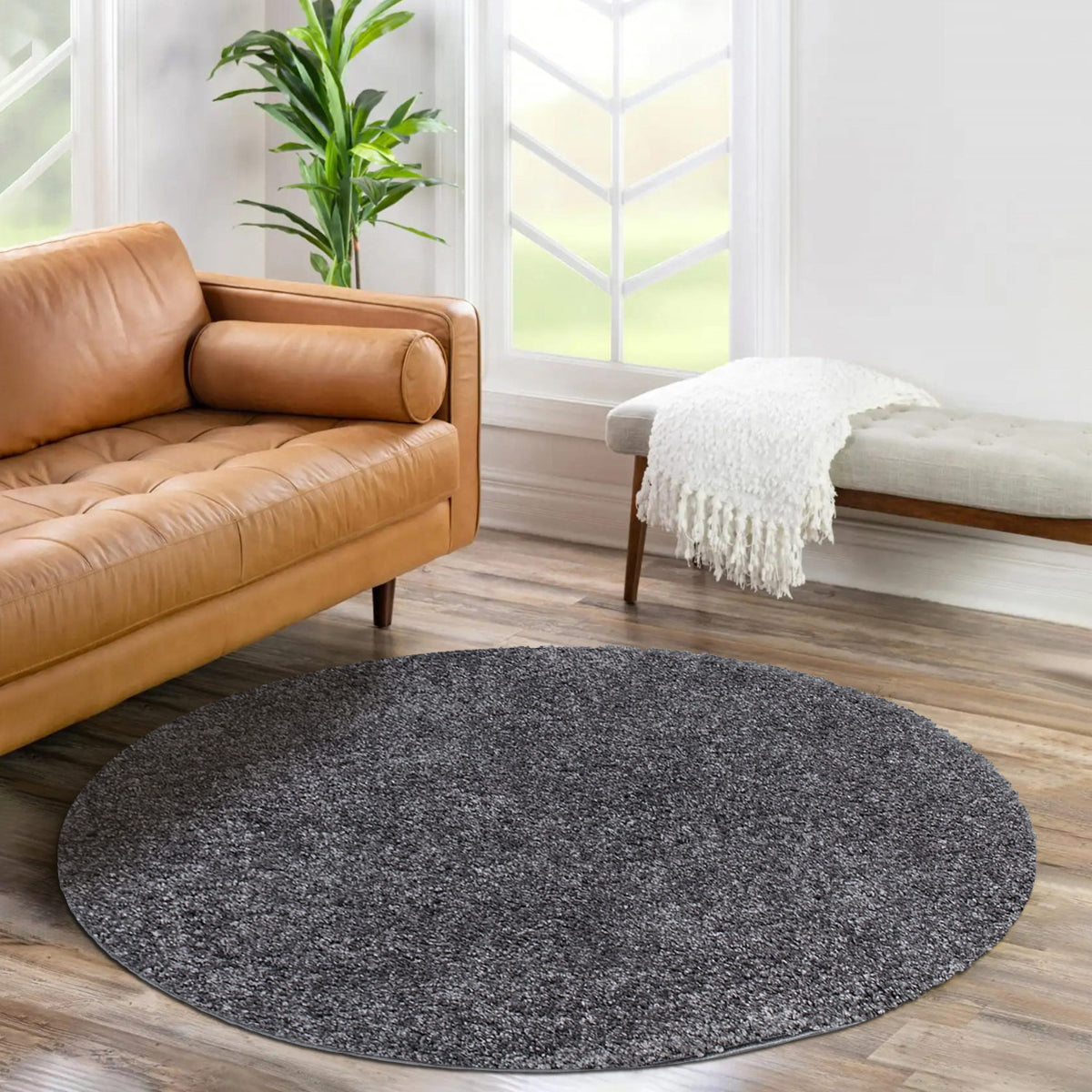 Vaip City Shaggy Black&White 120-200 cm