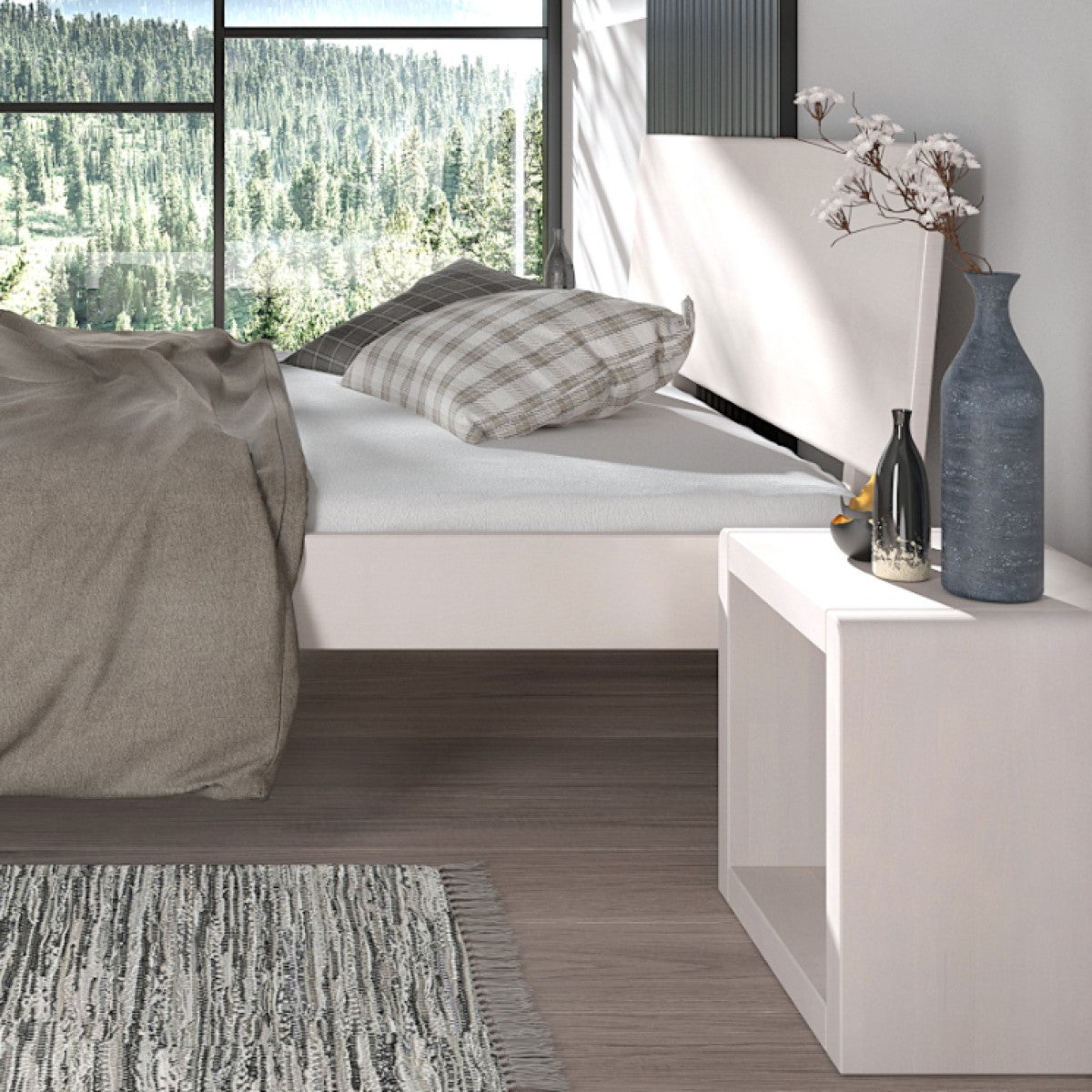 Voodi Ammer White 90-200