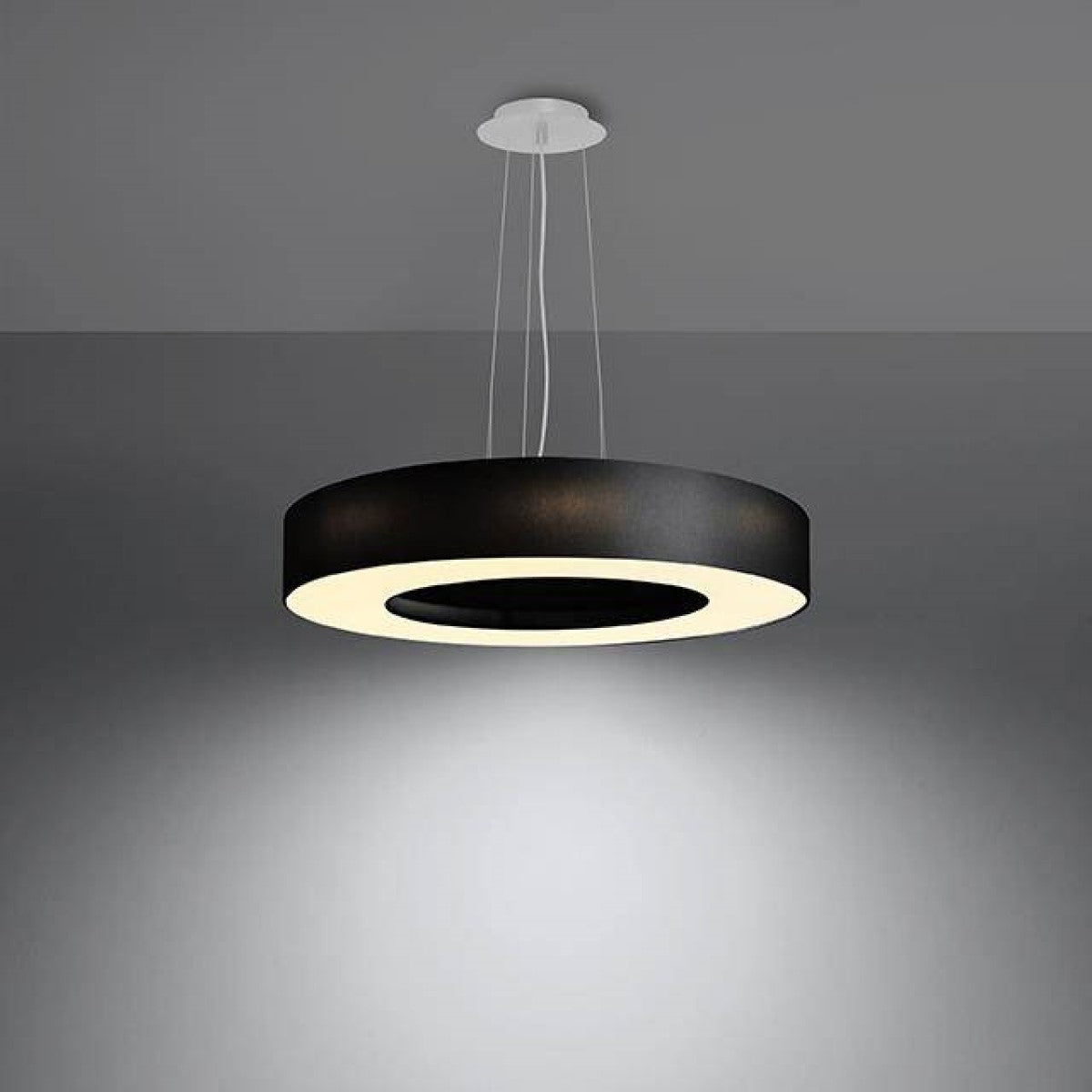 Rippvalgusti Saturno Slim must