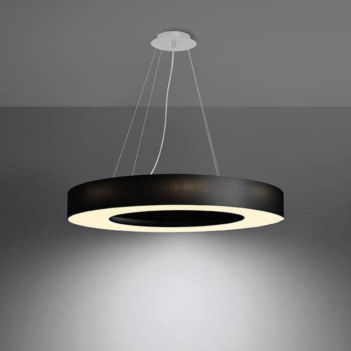 Rippvalgusti Saturno Slim must