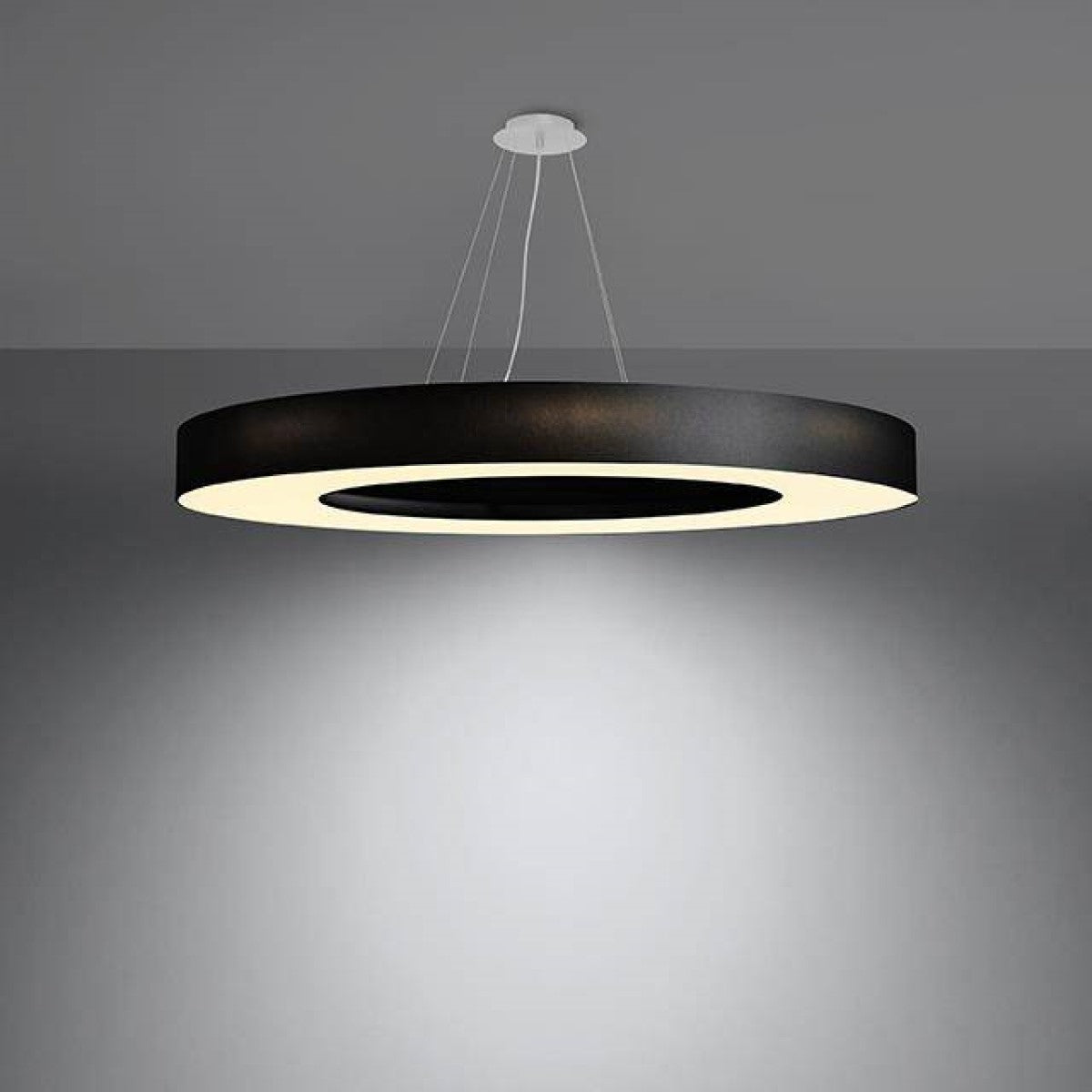 Rippvalgusti Saturno Slim must