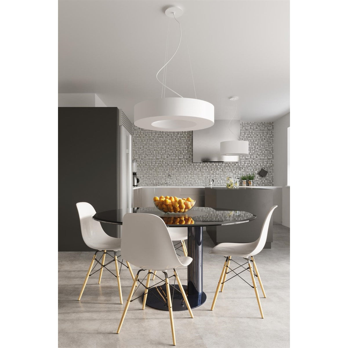 Rippvalgusti Saturno Slim valge